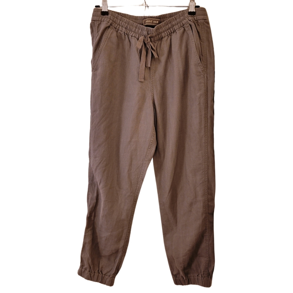 Women's Taupe Drawstring Jogger Pants